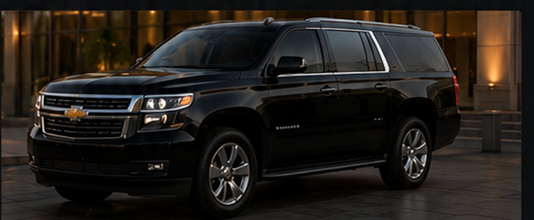 Black Chevrolet Suburban luxury SUV